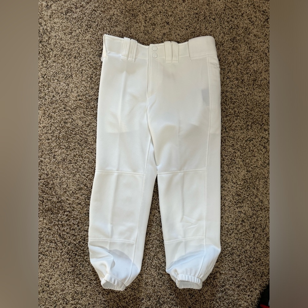 Mizuno white womens softball pants